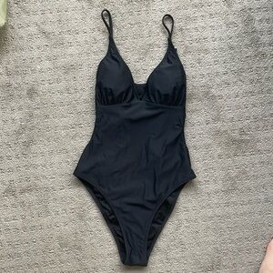 Black One Piece Swim Suit